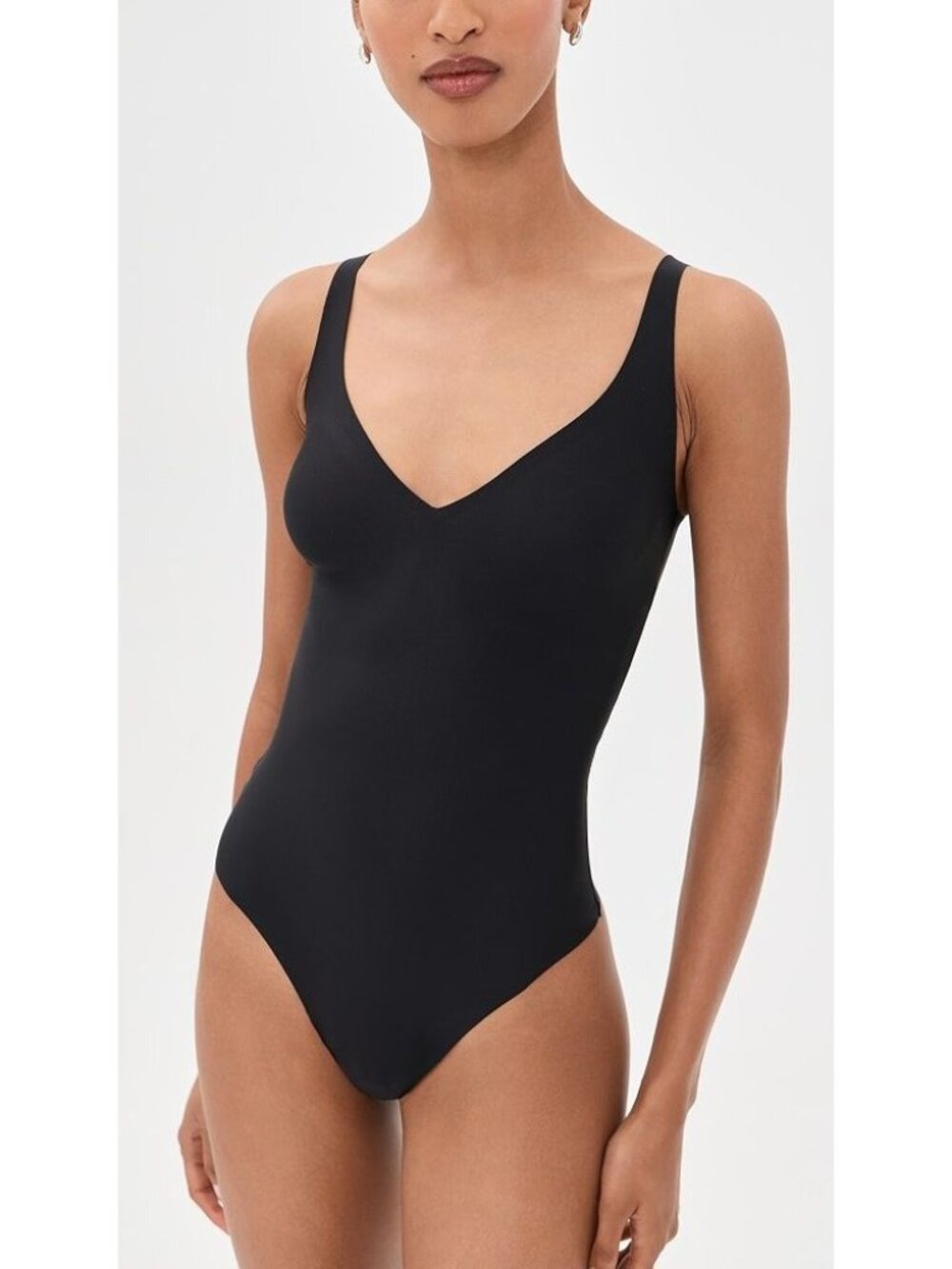 NWT SKIMS BODY CS PLUNGE BODYSUIT ONYX SZ LARGE